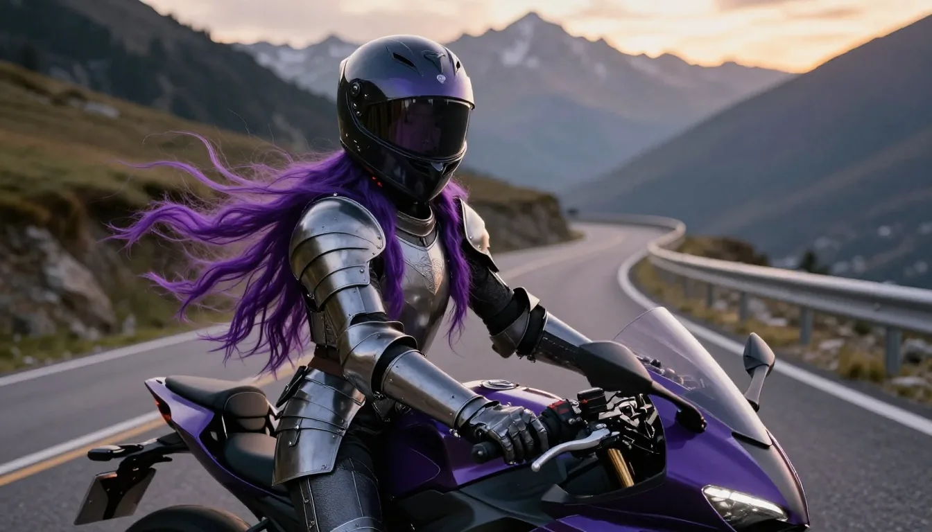 Équipement de sécurité moto disposé sur une surface en bois