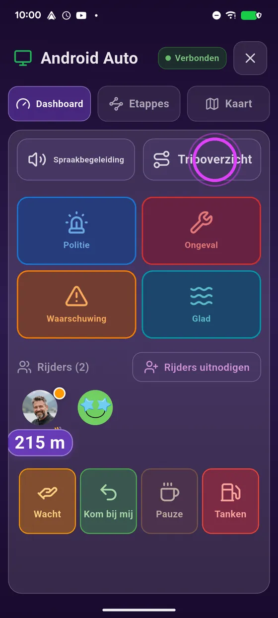 De hele route
