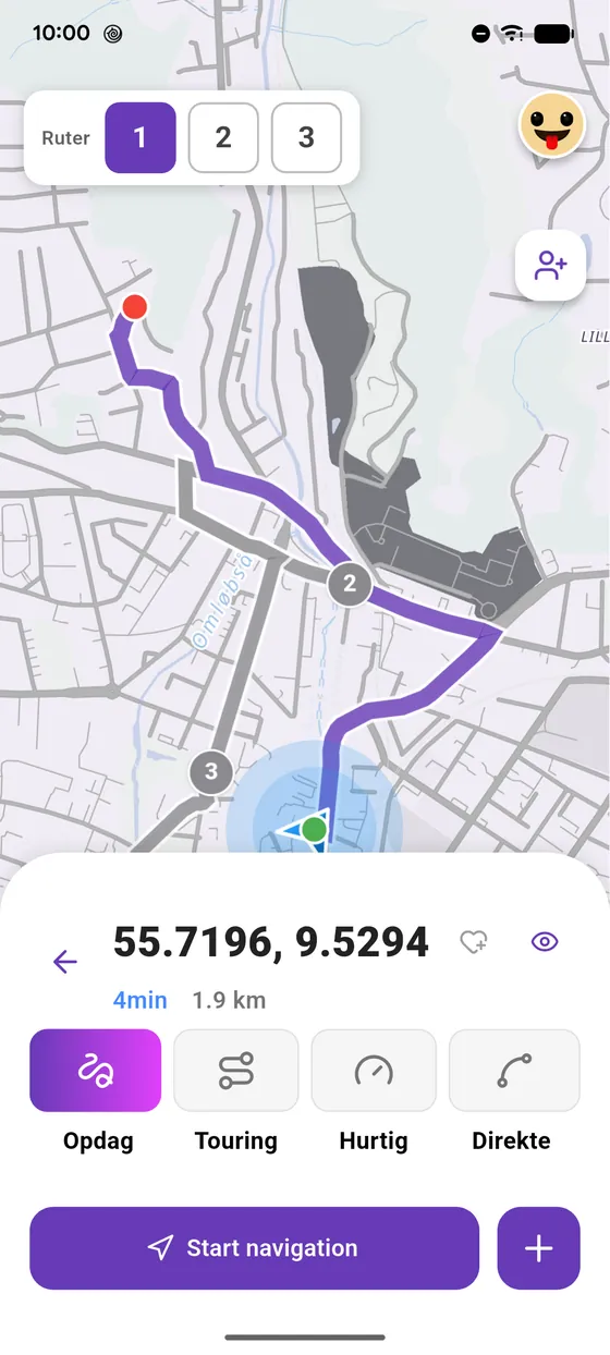 Ruten er klar