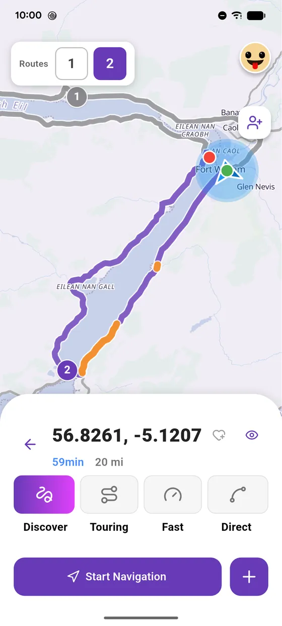Your route is ready