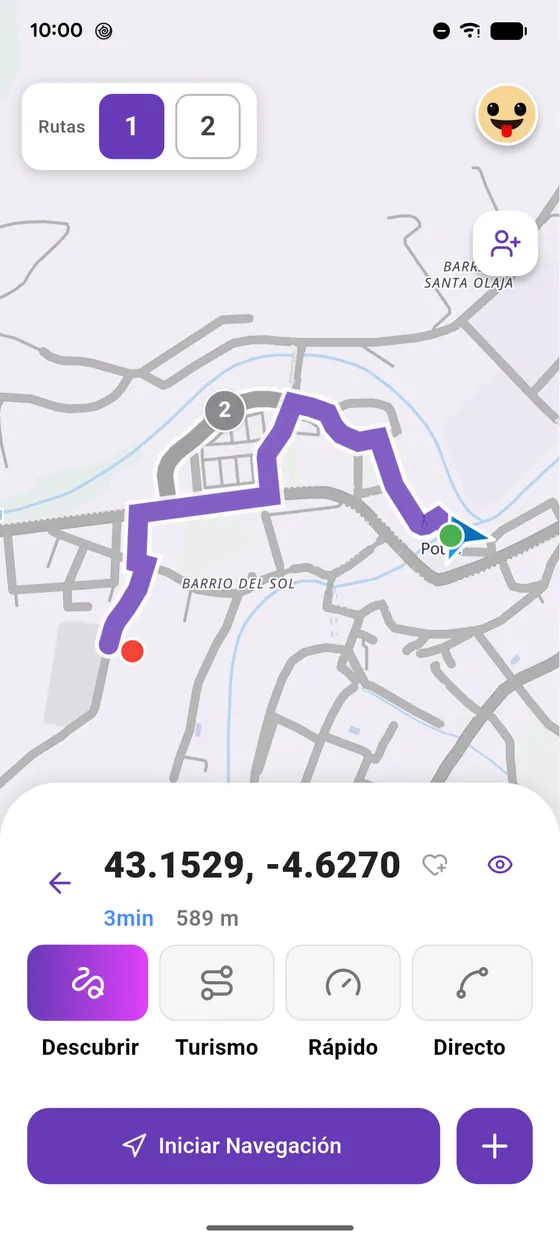 La ruta está lista