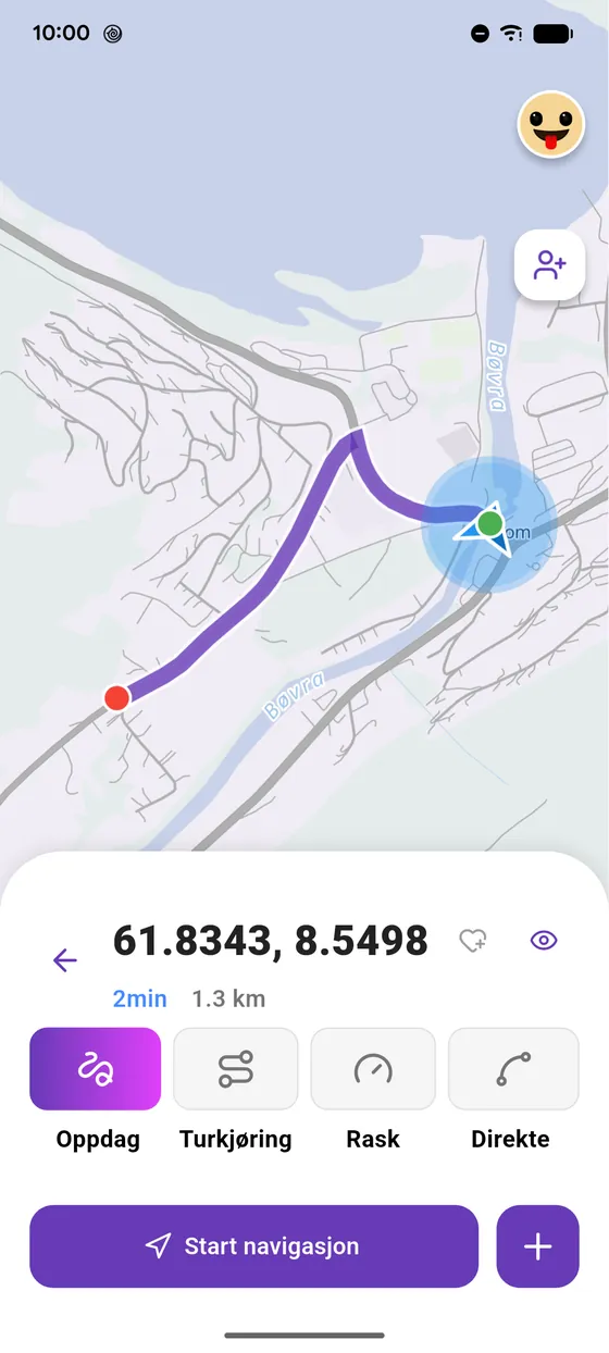 Ruten er klar