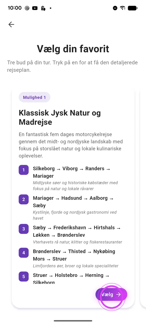 Vælg et forslag