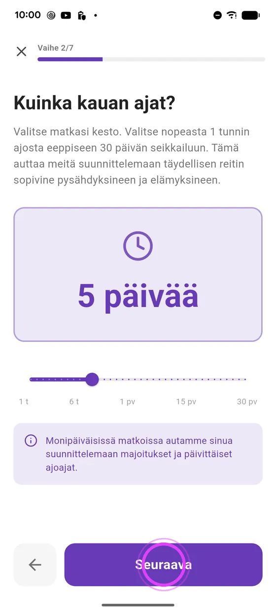 Lähtö ja kesto