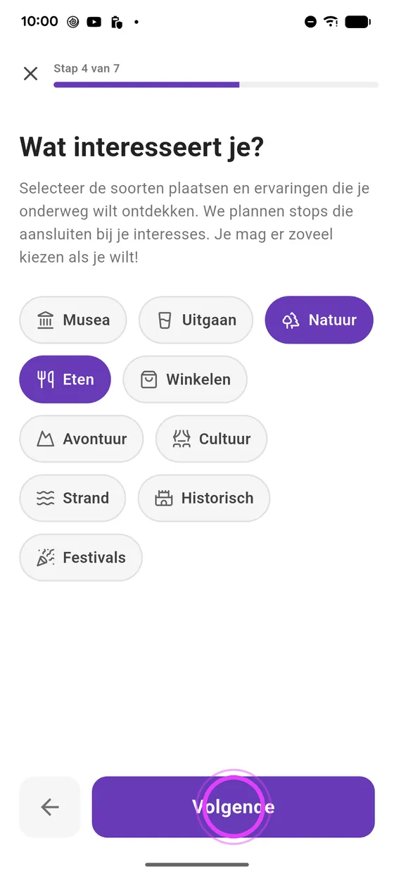 Rijtijd en interesses