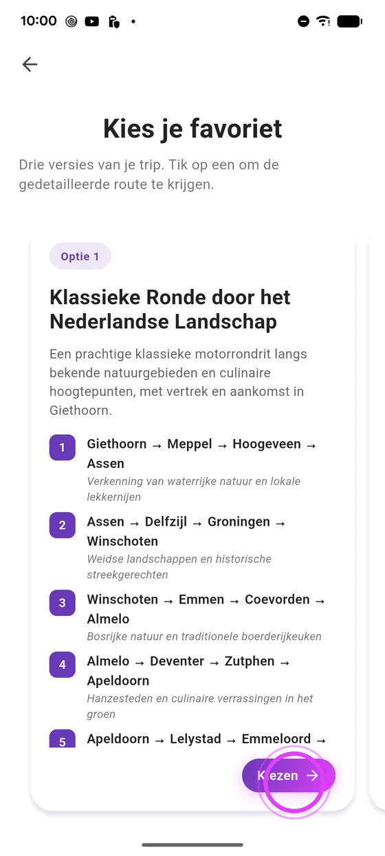 Kies een voorstel