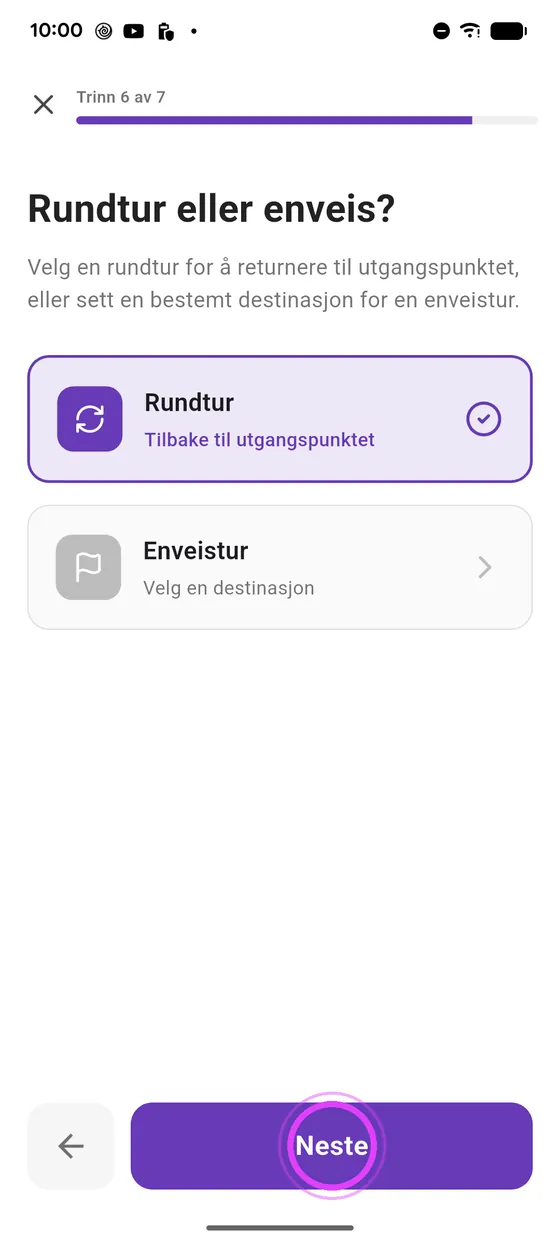 Budsjett og turtype