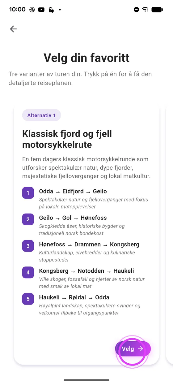 Velg et forslag