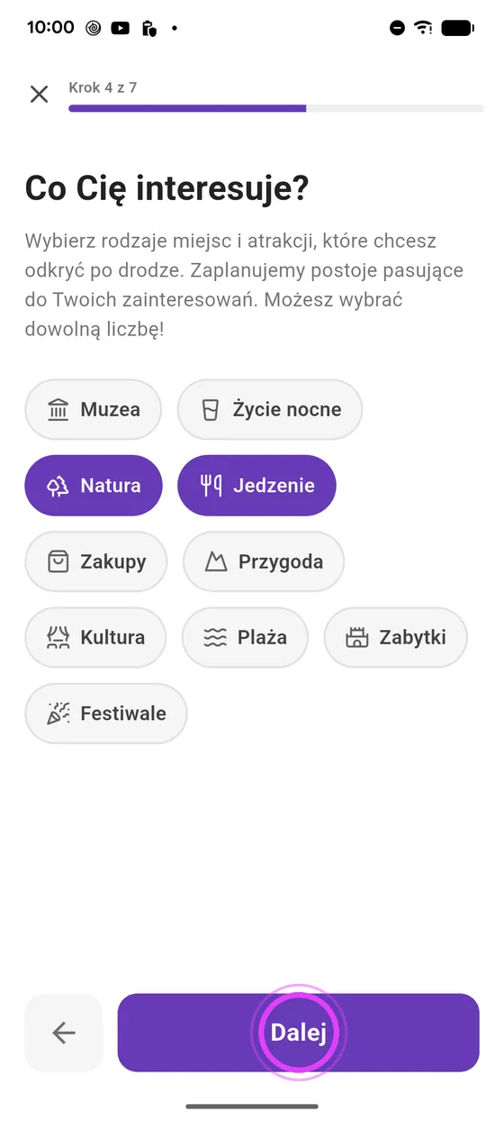 Jazda i zainteresowania