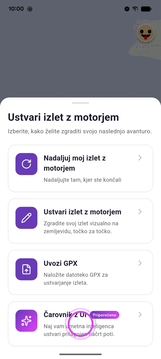 Odpri čarovnika z UI