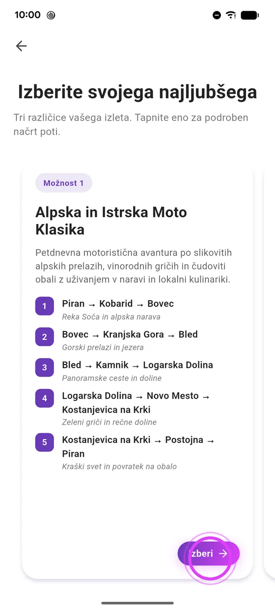 Izberi predlog
