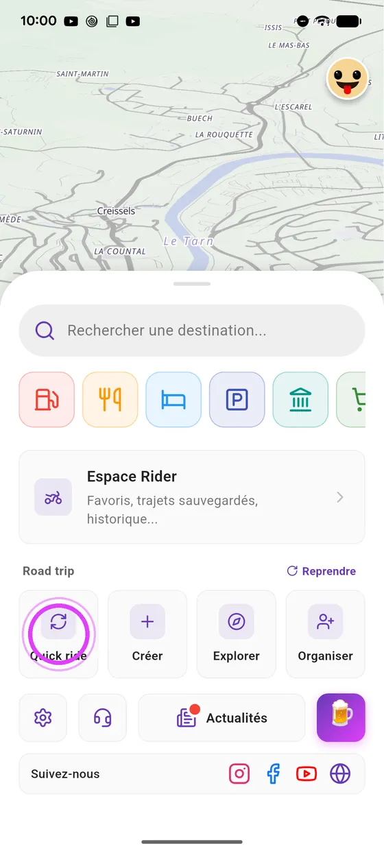 Ouvre Quick ride