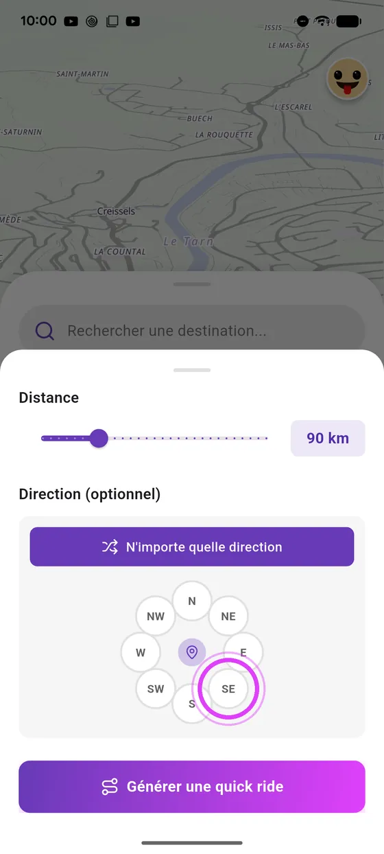 Distance et direction