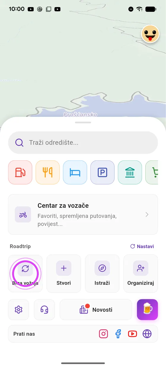 Otvori Brzu vožnju