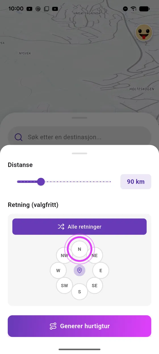 Distanse og retning