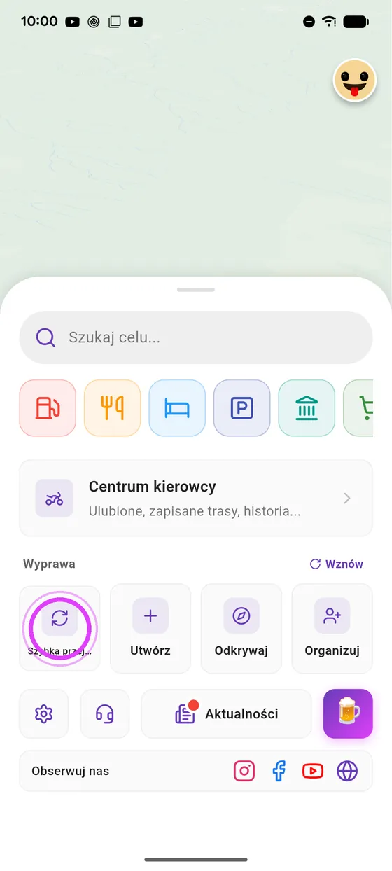 Otwórz Szybką przejażdżkę