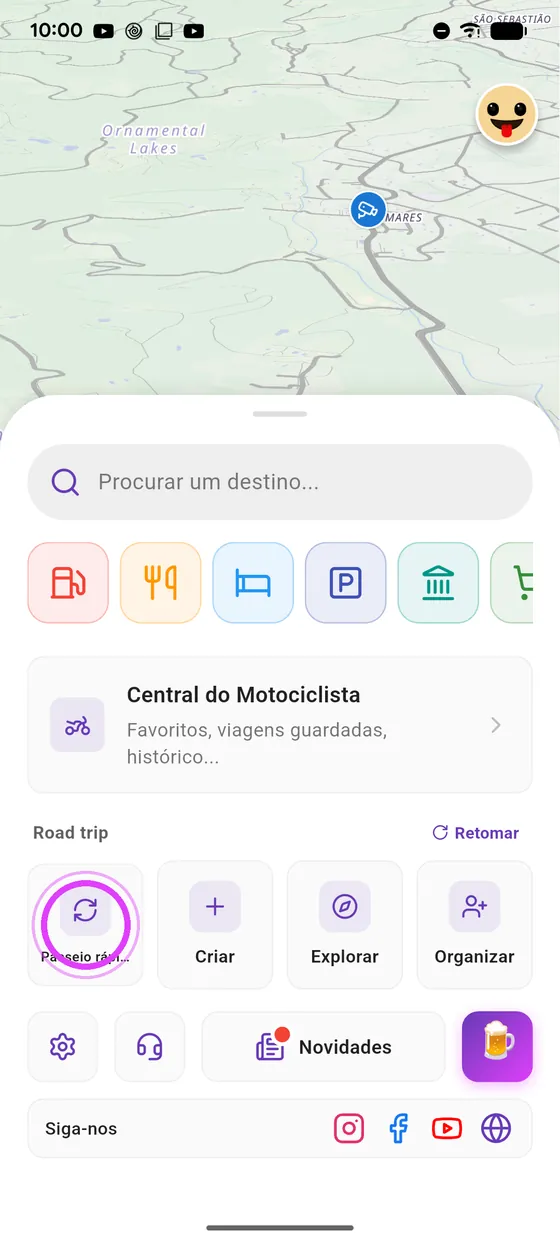 Abre o Passeio rápido