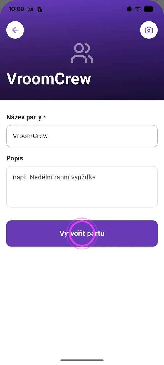 Vytvoř partu