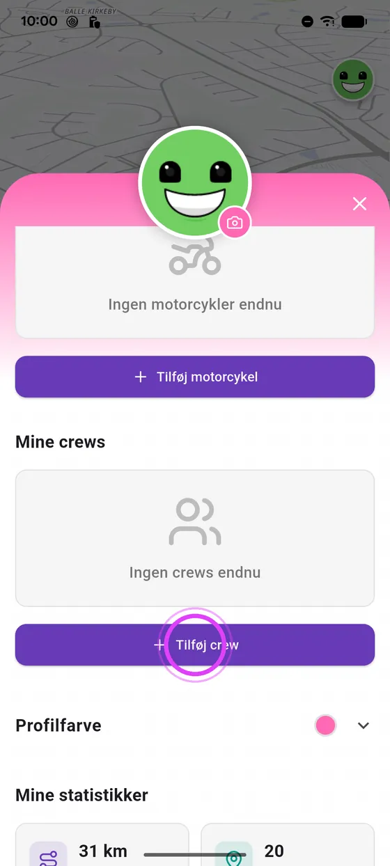 Åbn din profil