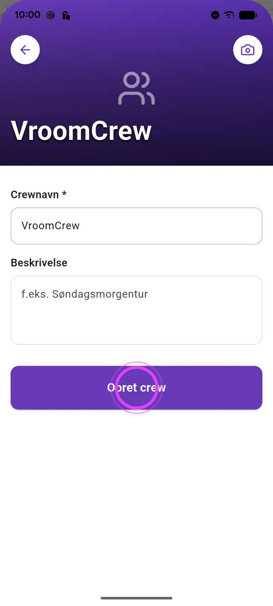 Opret crewet