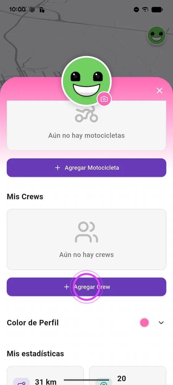Abre tu perfil