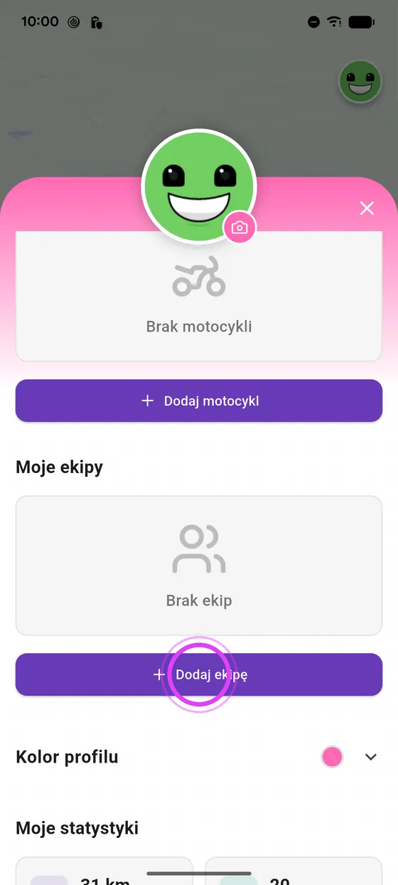 Otwórz profil