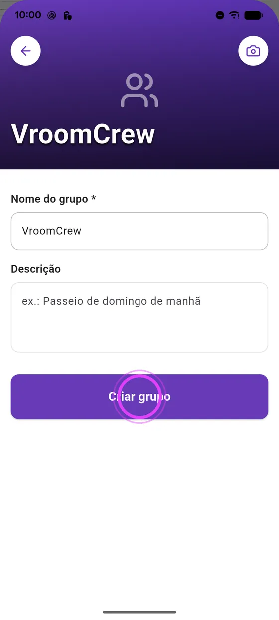 Cria o grupo