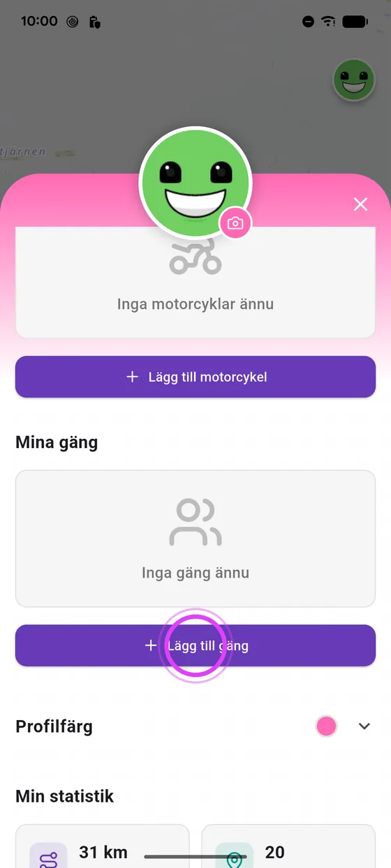 Öppna din profil