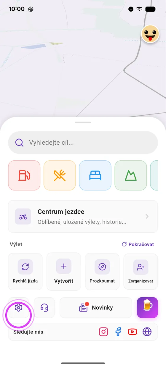 Nastavení a novinky