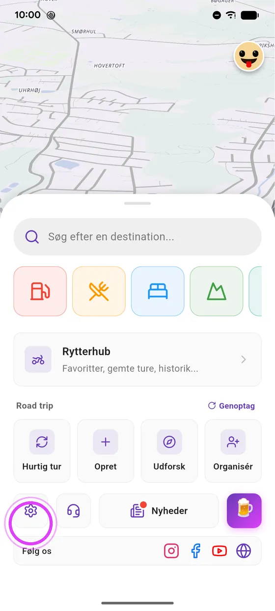 Indstillinger og nyheder
