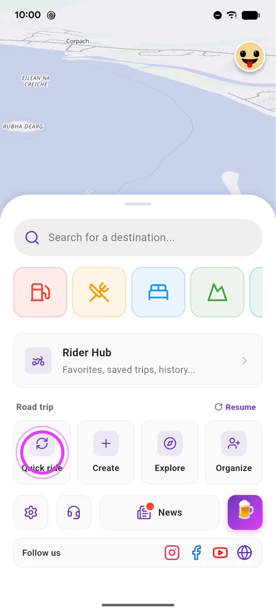 Ride and plan