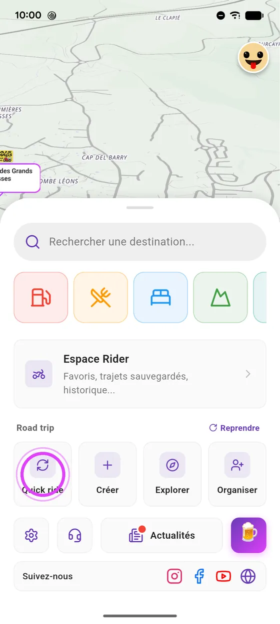 Rouler et préparer