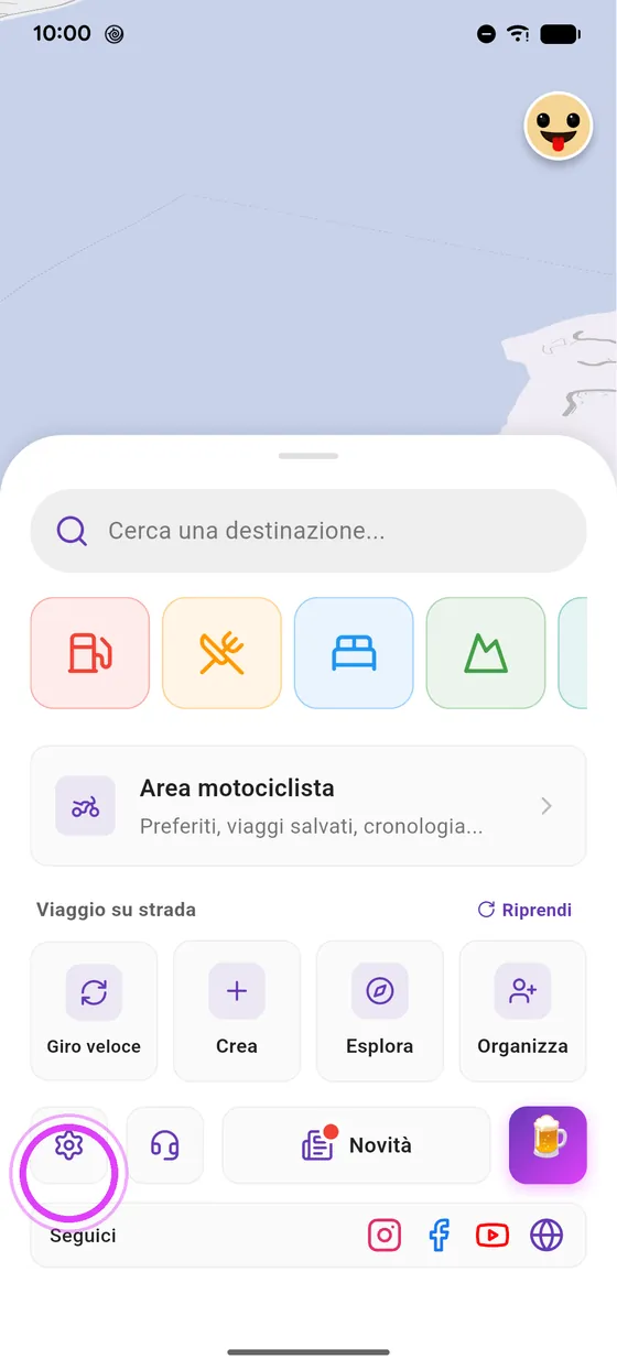 Impostazioni e novità