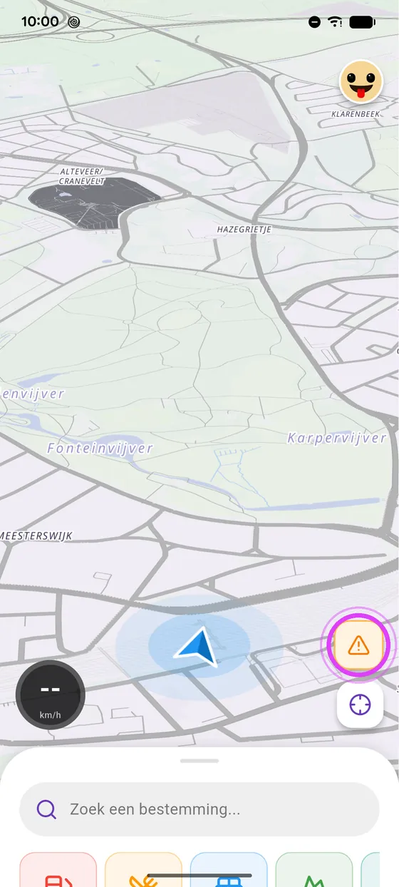 Op de kaart