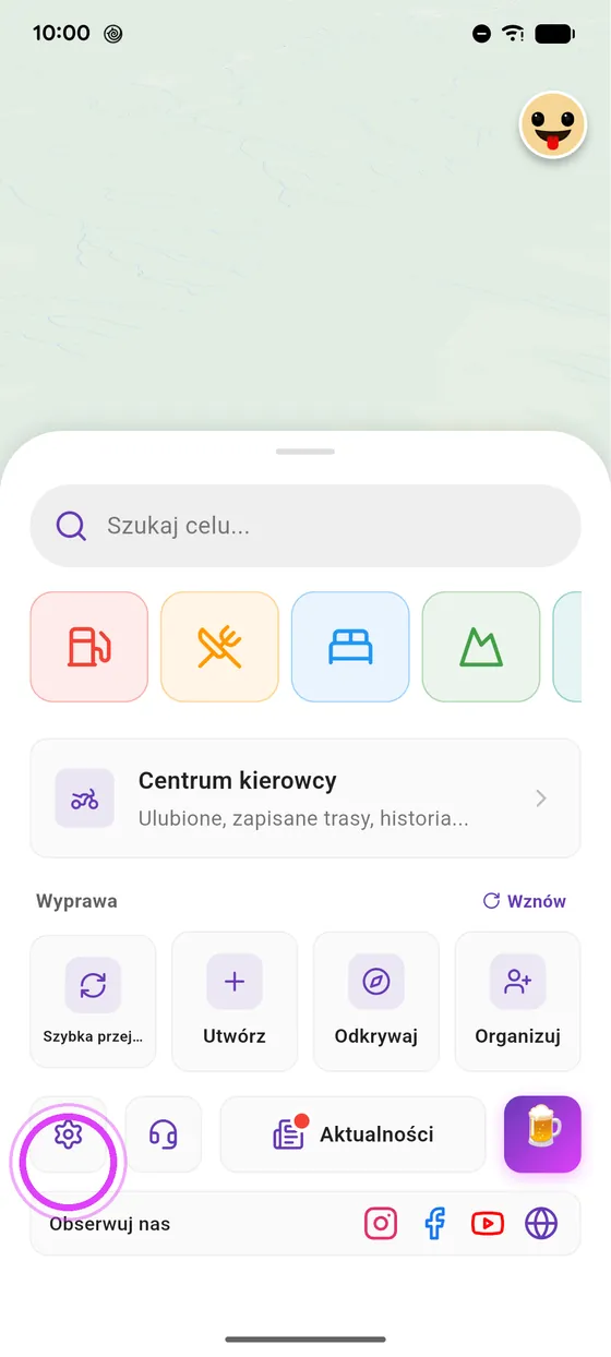 Ustawienia i aktualności