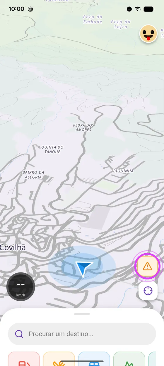 No mapa