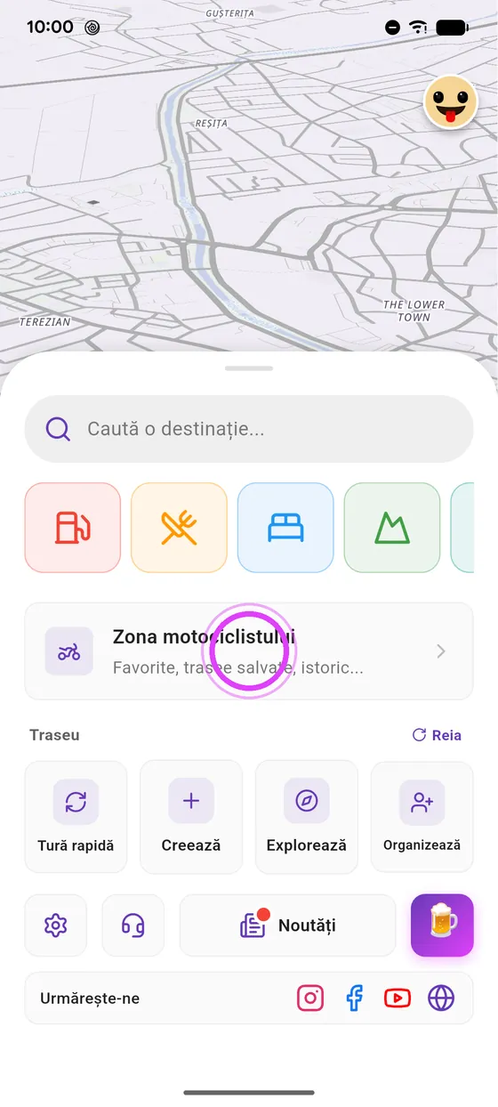 Zona motociclistului