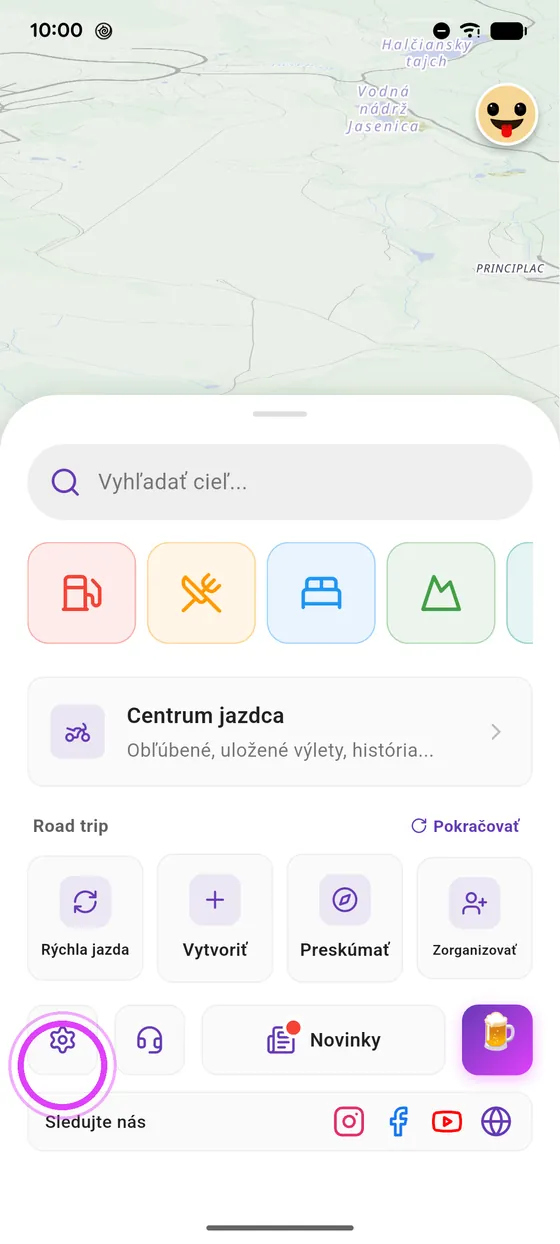 Nastavenia a novinky