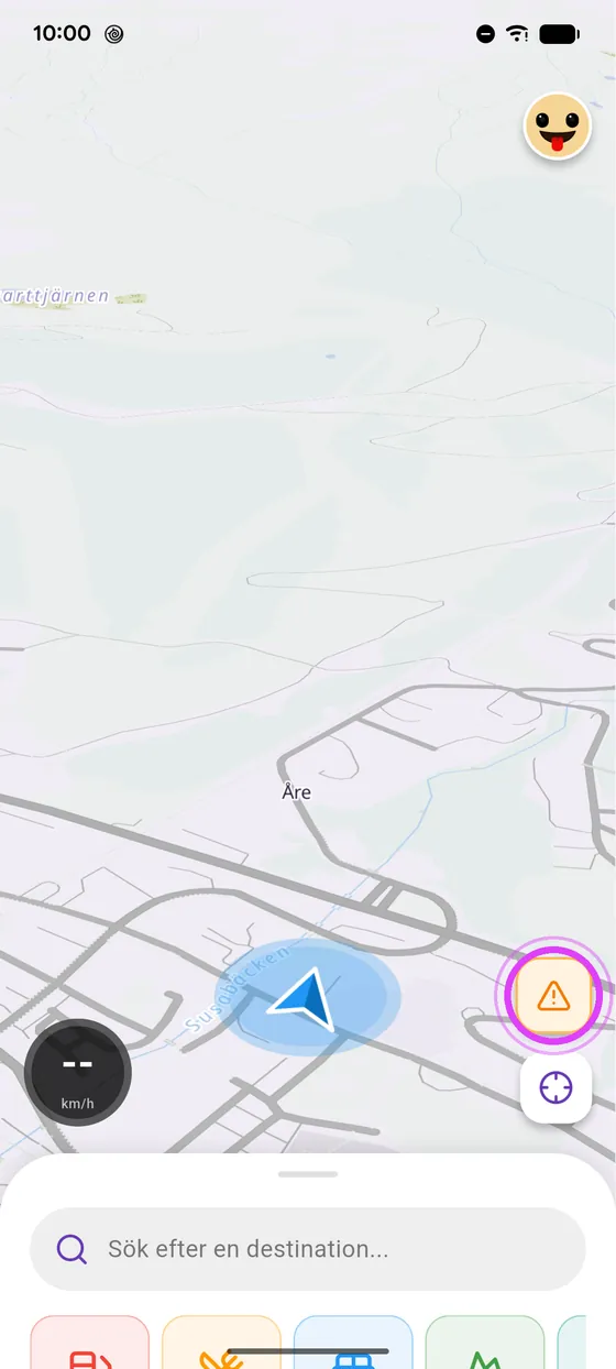 På kartan