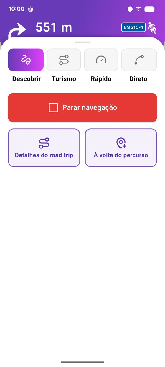 O painel de navegação