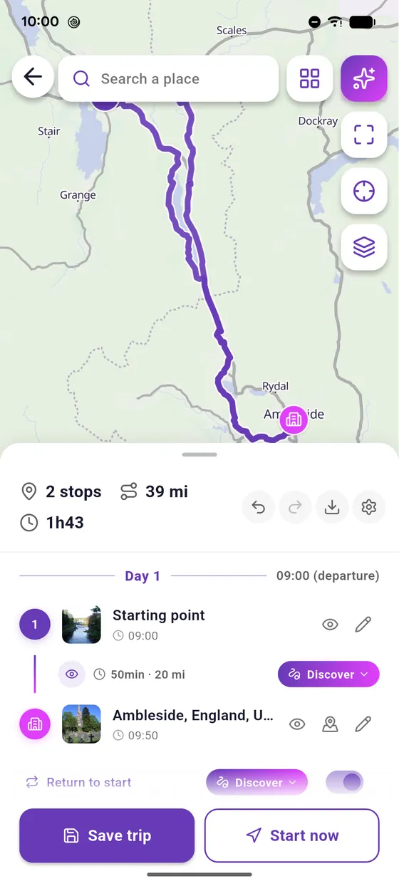 Calculate the route