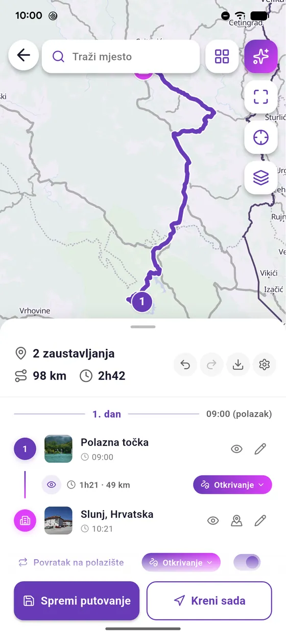 Izračunaj rutu
