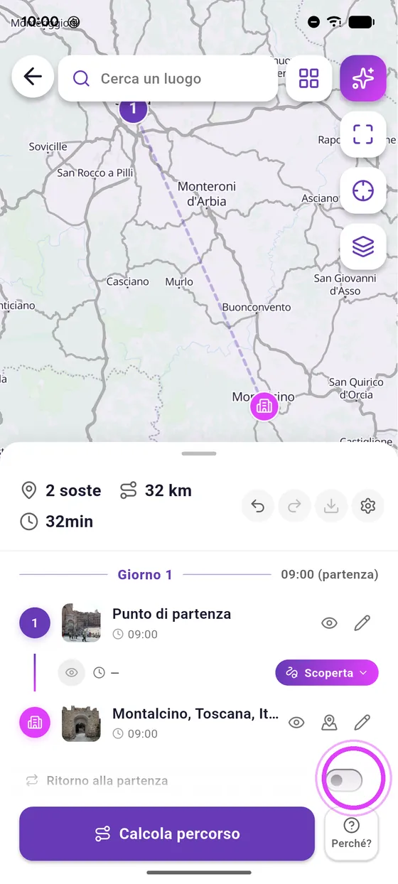 Ritorno alla partenza
