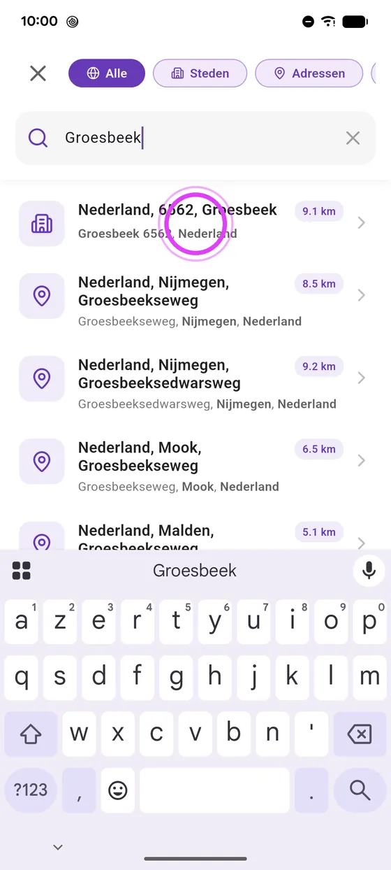 Zoek een stop