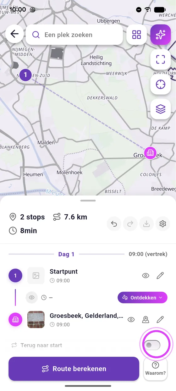 Terug naar start