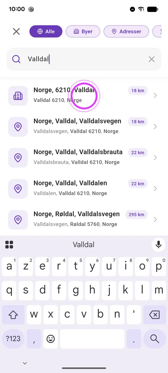 Søk et stopp