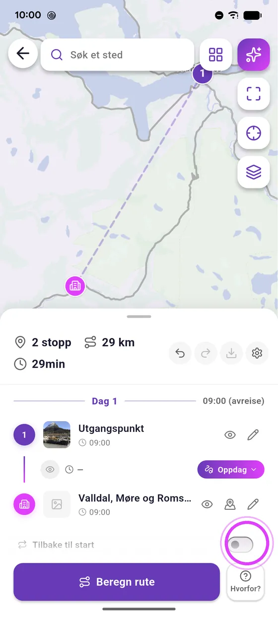 Tilbake til start