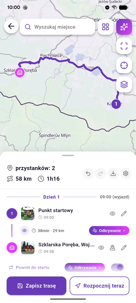 Oblicz trasę