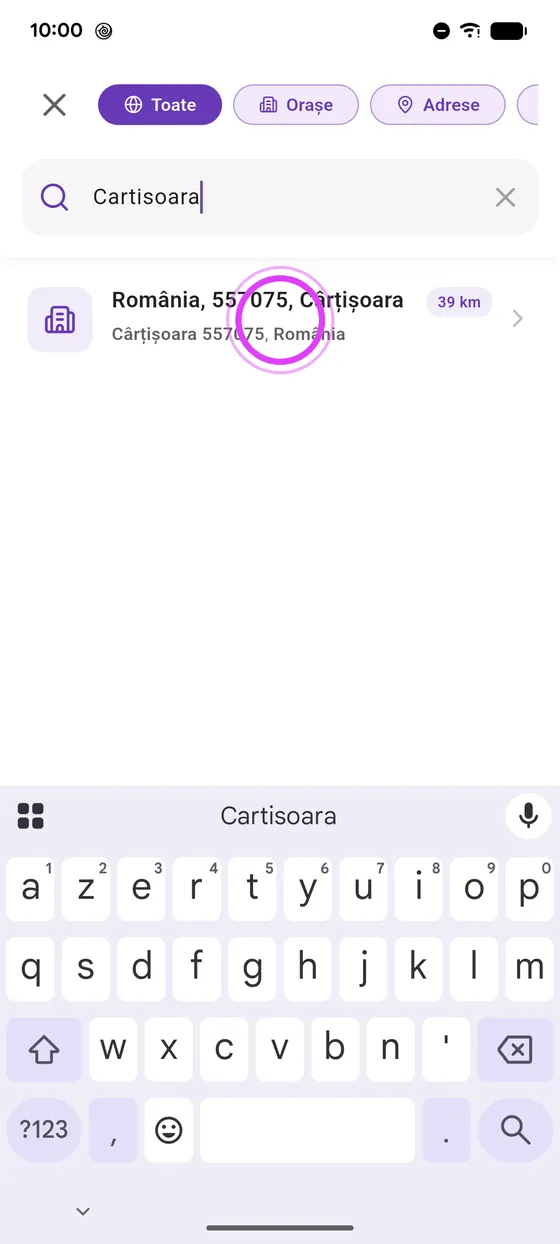 Caută o etapă