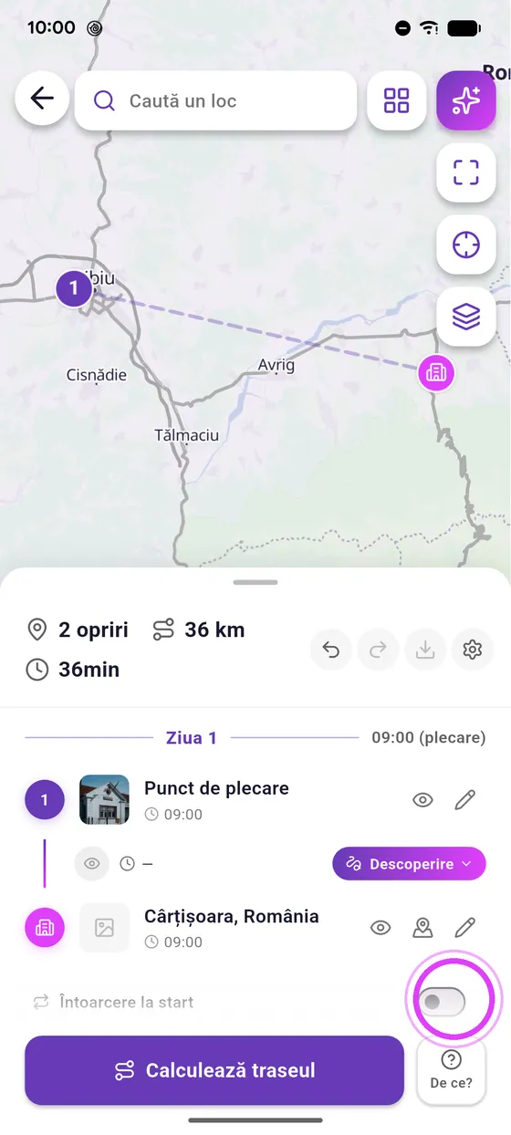 Întoarcere la start
